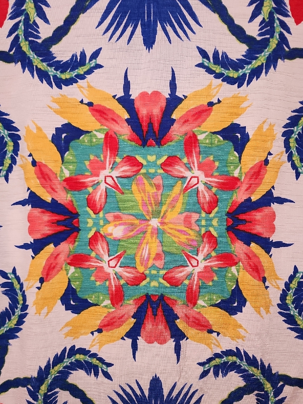 Vintage Silvergate Multicolor Tropical Floral Dolman Top, Sz. Small - Picture 4 of 12